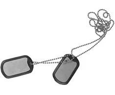 Nerūdijantis plienas dog tag, Helikon