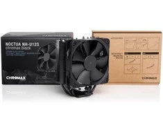 Noctua nh-u12s procesoriaus aušinimo chromax.juodas kelių lizdų