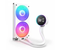Nzxt Chłodzenie wodne kraken elite 280 rgb v2 lcd balta