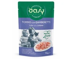 Maisto produktai - Oasy More Love Tuna with Shrimp Wet Food 70g
