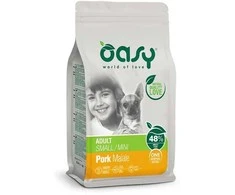 Šunų maistas - Oasy One Animal Protein Adult Small/Mini Pork 2.5kg