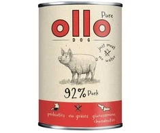 OLLO Pure Pork – drėgnas ėdalas šunims – 850g