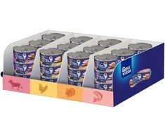 Maisto produktai - OptiVital Mixcase Jautiena, Vištiena, Kalakutiena, Lašiša 36x85g