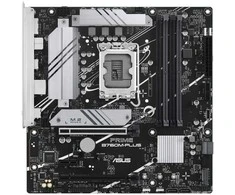 ASUS PRIME B760M-PLUS | Asus | Procesorių šeima Intel B760 | Procesoriaus lizdas 1 x LGA1700 lizdas | 4 DIMM lizdai - DDR5, be ECC, on-chip ECC, nebuferiniai | Palaikomos standžiojo disko sąsajos SATA-600 (RAID), 2 x M.2 | SATA jungčių skaičius 4