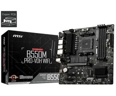 Pagrindinė plokštė MSI B550M PRO-VDH | AMD procesorių šeima | Procesoriaus lizdas AM4 | DDR4 | Atminties lizdai 4 | SATA jungčių skaičius 4 | Lustų rinkinys AMD B | Mikro ATX
