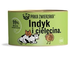 PAKA ZWIERZAKA kalakutiena su veršiena - šlapias kačių ėdalas - 200 g
