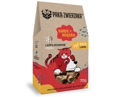 Paka Zwierzaka Gyvūnėlių pakuotėje tik mėsos ir lamos delikatesas 70 g