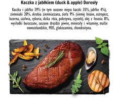 Paka Zwierzaka šunų ėdalas anties ir obuolių skonio 1,5kg