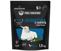 PAKA ZWIERZAKA ėriena su cukinijomis S - sausas šunų ėdalas - 1,5kg