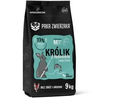 PAKA ZWIERZAKA triušiena with lašiša M - dry dog food - 9kg
