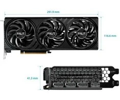 Vaizdo plokštė palit rtx5060 ti infinity 3 oc 16gb gddr7 hdmi 3xdp