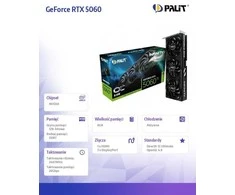 Palit Vaizdo plokštė GeForce RTX 5060 TI INFINITY 3 OC 8GB GDDR7 128bit 3DP/HDMI