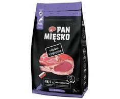 Šunų Maistas - PAN MIĘSKO Veršiena su Aviena M 3kg Be Glitimo