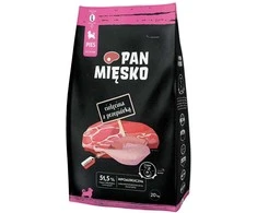 PAN MIĘSKO Veršiena su putpeliu L šuniukas - sausas šunų maistas - 20kg