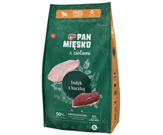 PAN MĘSKO su žolelėmis kalakutiena su antimi M - sausas šunų maistas - 9kg