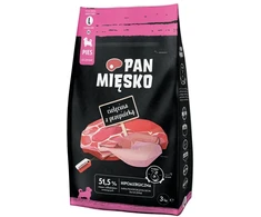 Pan Mięsko Maistas sausas šuniui Cielęcina su przepiórką (szczeniak) chrupki L 3kg