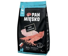PAN MIĘSKO kalakutiena with squid Puppy M - dry dog food - 9kg