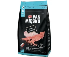 PAN MIĘSKO Šuniukų kalakutiena su kalmarais M - sausas šunų ėdalas - 3kg