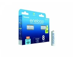 Panasonic Eneloop AA 2000 mAh baterija 8 vnt