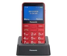 Panasonic Telefonas dla seniora kx-tu155 raudona