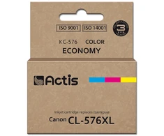 Actis KC-576 Canon spausdintuvas rašalas, pakaitinis Canon CL-576XL; Supreme; 15 ml; spalva: žydra, geltona, rausvai raudona