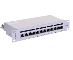 Patch panel lanberg ppf6-9012-s (1u; 10"; kat. 6; ftp; 12xrj-45)