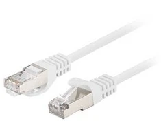 Patchcord kat.6 utp 3m balta fluke passed lanberg 10-pack