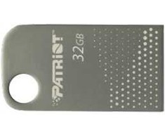 Patriot flashdrive tab300 32gb usb 3.2 120mb/s, mini, aluminiowy, sidabrinė
