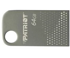 Patriot FLASHDRIVE Tab300 64GB USB 3.2 120MB/s, mini, aliuminio, sidabrinis