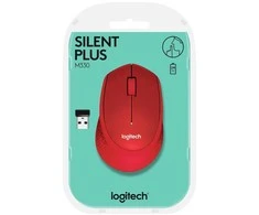 Pelė logitech m330 910-004911 (optinė; 1000 dpi; spalva raudona)