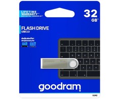 Pendrive „goodram uun2-0320s0r11“ (32 GB; usb 2.0; sidabro spalvos)