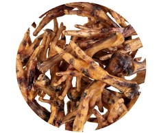 Gyvūnų Priedas - PETITTO Džiovinti Vištienos Pėdų 1kg Be Grūdų Kramtomi