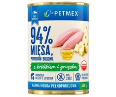 Petmex su triušiena i gruszką suaugusiems šunims 400g