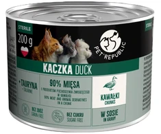 PETREPUBLIC Adult Sterile Chunks with duck in sauce box – wet cat food – 10x200g