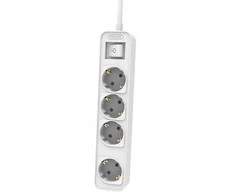 Philips Maitinimo juosta su 4 lizdais, 1,5 m, balta