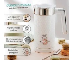 Pieno putų plaktuvas adler ad 4494 balta
