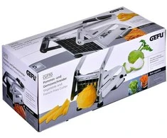 Virtuvinis Slicer - GEFU 13750 Rankinis Nerūdijančio Plieno Šalotų Slicer 1.2 cm