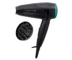 Plaukų džiovintuvas remington compact on the go d1500 (2000w; spalva juoda)
