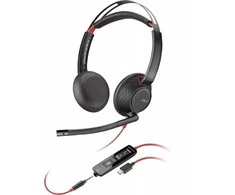 POLY „Ausinės blackwire 5220 st“ USB-C 3,5 mm kištuko USB-C/A adapteris 8x231AA