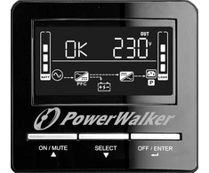 Power Walker Maitinimo šaltinis ups line-interactive 1500va cw fr 3x pl 230v, usb, rrs-232, lcd, epo