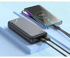 HOCO powerbank 20000 mAh 2A J123A juodas