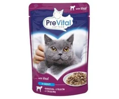 PREVITAL Veal in gravy - wet cat food - 100g