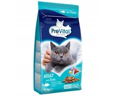 PREVITAL suaugusių tunų sausas kačių ėdalas - 1,4kg