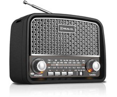 Radijas REAL-EL X-520 juodos spalvos