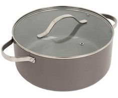 Puodas su dangčiu MAESTRO MR-4009 (MR-4009-18) 18 cm 1,9 l Pilkas