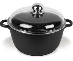 Maestro MR-4624C Puodas su dangčiu 24 cm 4 l Juodas