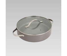 Puodas shallow su dangčiu MAESTRO MR-4009 (MR-4009-28S) 28 cm 3.9 l Pilkas