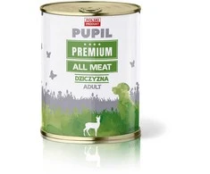 PUPIL Premium All Meat Venison – drėgnas ėdalas šunims – 800g