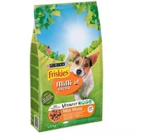 Purina Nestle Friskies mini menu vištiena su daržovėmis - sausas maistas šuniui - 1,5kg