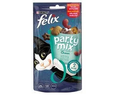 Purina Nestle Sausas Kačių Maistas - Felix Party Mix Vandenyno Mėlyna 60 g